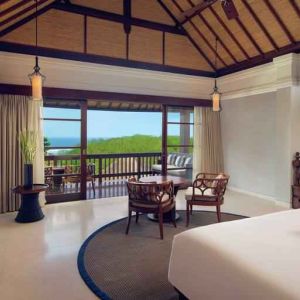 Spacious villa perfect as workspace at the Hilton Bali Resort.