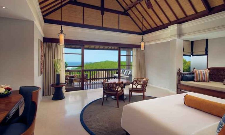 Spacious villa perfect as workspace at the Hilton Bali Resort.