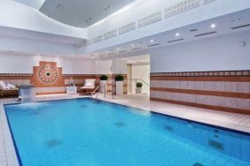 Relaxing indoor pool at the Hilton Munich Park.