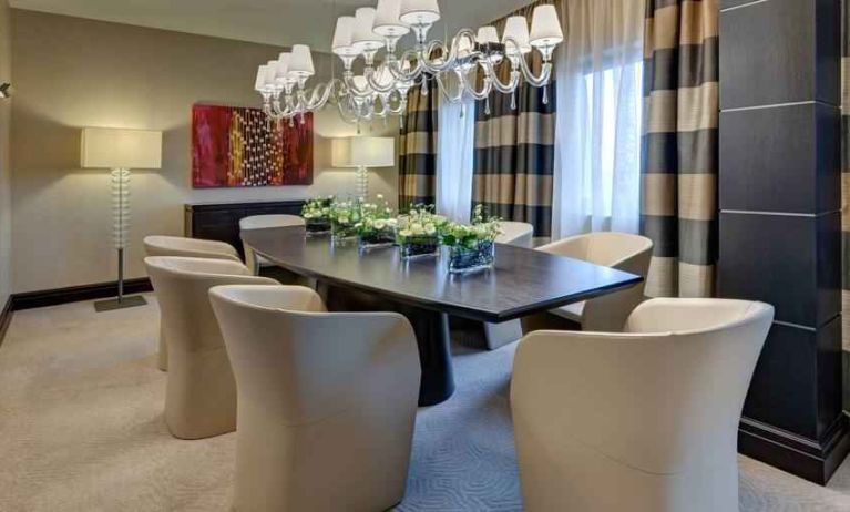 Elegant meeting room at the Hilton Frankfurt Airport.