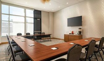 bright-lit and professional meeting room for all business meetings at Homewood Suites by Hilton Wilmington Downtown.