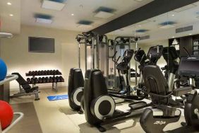 Fitness center at the Hilton Paris Opera.