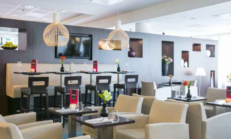 Dining area at the Hampton by Hilton Amsterdam Airport Schiphol.