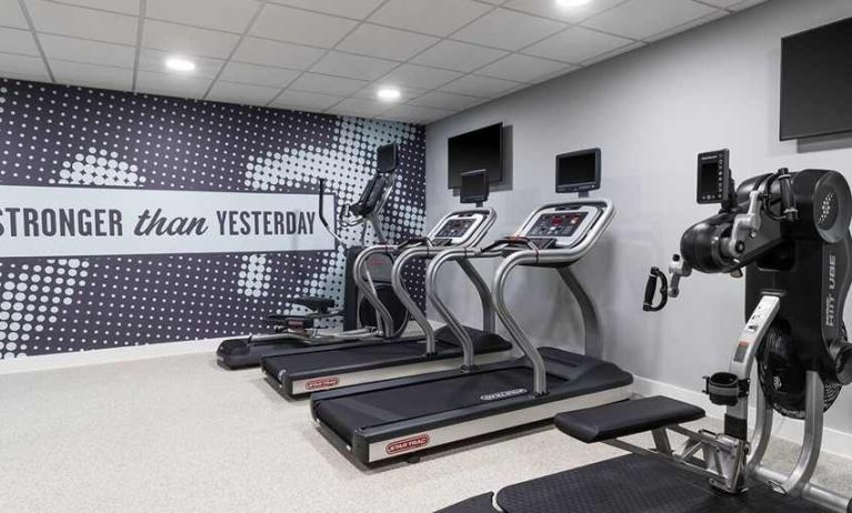 well equipped fitness center at Hampton by Hilton Torquay.