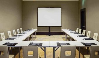 Meeting room with u shape table at the Hilton Dallas Plano Granite Park.