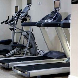 well equipped fitness center at DoubleTree by Hilton York.