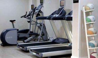 well equipped fitness center at DoubleTree by Hilton York.