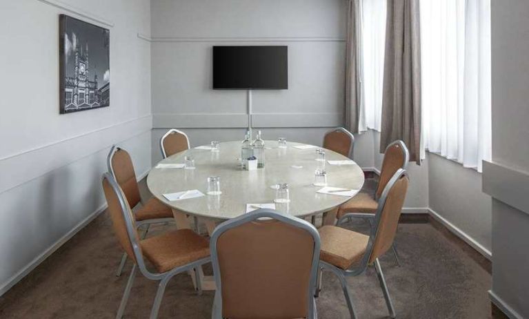 dedicated business room with work desk at DoubleTree by Hilton Bristol City Centre.