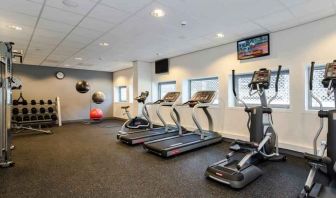 Fully equipped fitness center at the Hampton by Hilton Amsterdam Arena Boulevard.