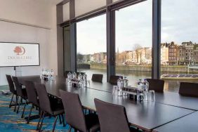 Meeting room with view at the DoubleTree by Hilton Amsterdam Centraal Station.