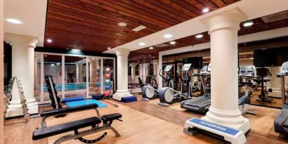 Fitness center at the DoubleTree by Hilton Royal Parc Soestduinen.