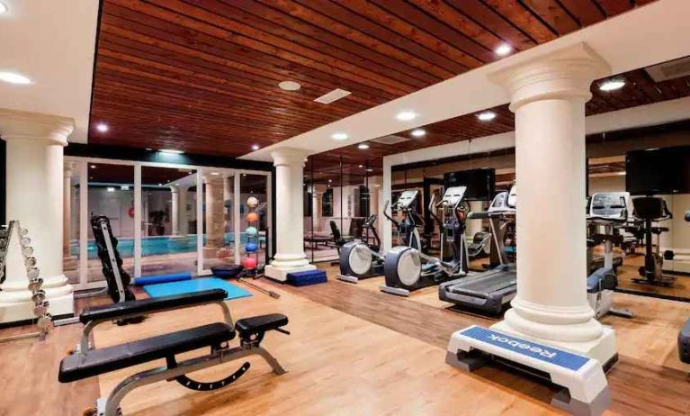 Fitness center at the DoubleTree by Hilton Royal Parc Soestduinen.