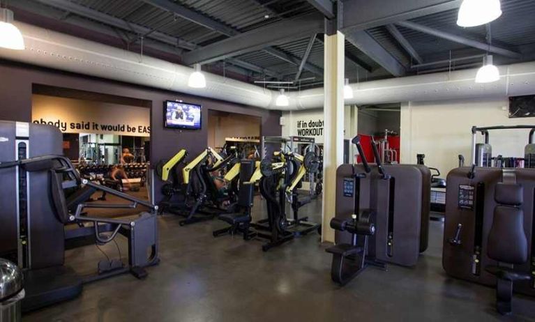 well equipped fitness center at DoubleTree by Hilton Bristol South - Cadbury House.