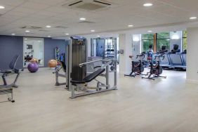 well equipped fitness center at Hilton London Watford.