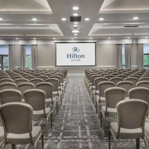 professional confererence hall and meeting area at Hilton London Watford.