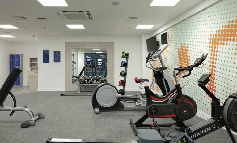 well equipped fitness center at Hampton by Hilton Leeds City Centre.