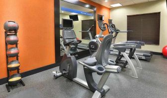 well equipped fitness center at Hampton Inn & Suites by Hilton San Jose-Airport.