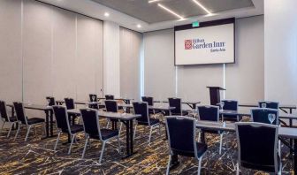 professional meeting room for business meetings and conferences at Hilton Garden Inn Santa Ana San Jose.