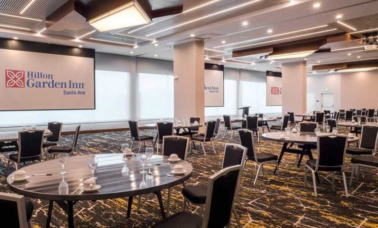 large conference room for all conference and business needs at Hilton Garden Inn Santa Ana San Jose.