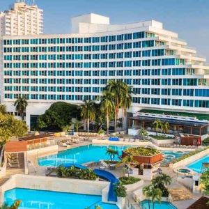 gorgeous variety of outdoor pools to choose from at Hilton Cartagena Hotel.