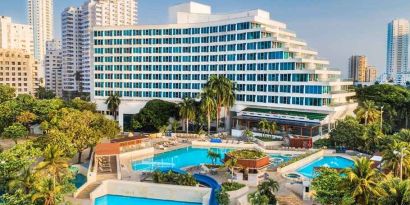 gorgeous variety of outdoor pools to choose from at Hilton Cartagena Hotel.