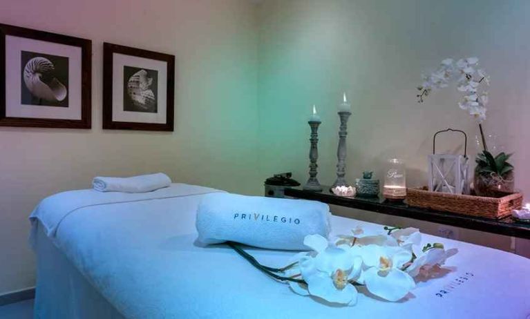 relaxing spa available at Hilton Cartagena Hotel.