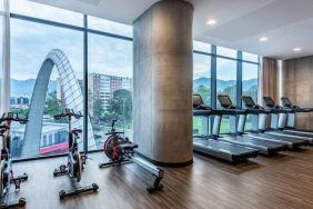 well equipped fitness center at Hilton Bogota Corferias.