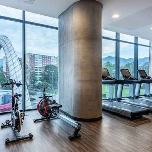 well equipped fitness center at Hilton Bogota Corferias.