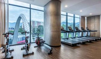 well equipped fitness center at Hilton Bogota Corferias.