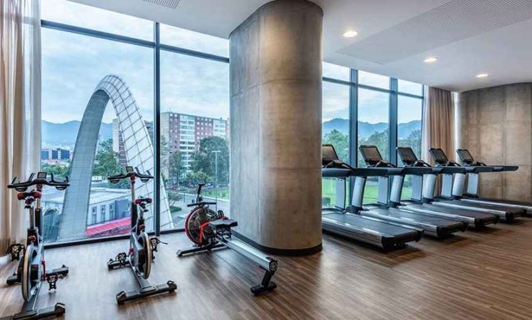 well equipped fitness center at Hilton Bogota Corferias.