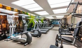 well equipped fitness center at DoubleTree by Hilton Bogota Salitre AR.