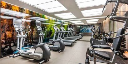 well equipped fitness center at DoubleTree by Hilton Bogota Salitre AR.