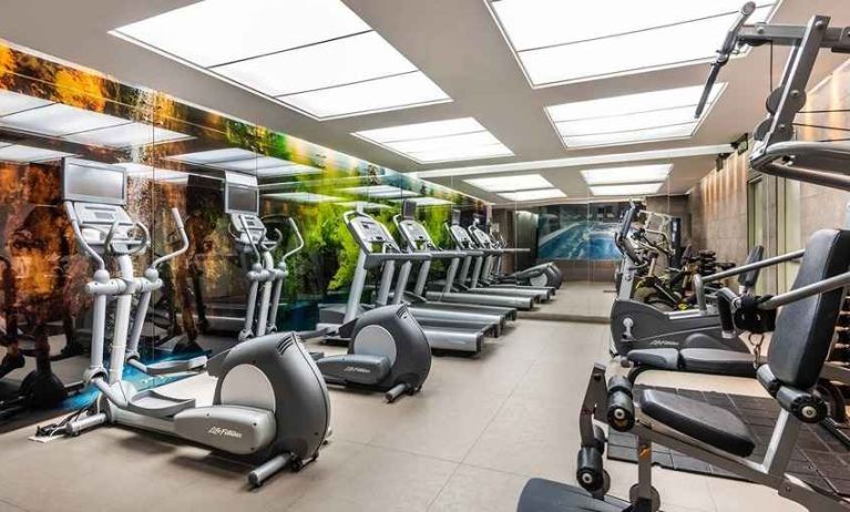 well equipped fitness center at DoubleTree by Hilton Bogota Salitre AR.