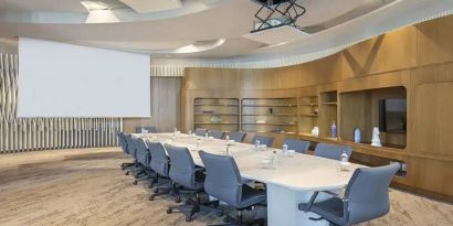 professional meeting room at Susona Bodrum, LXR Hotels & Resorts.