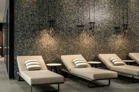 Relaxing spa area at the Hilton Amsterdam Airport Schiphol.