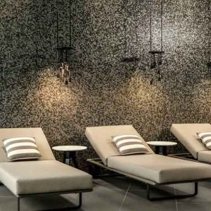 Relaxing spa area at the Hilton Amsterdam Airport Schiphol.