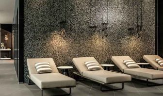 Relaxing spa area at the Hilton Amsterdam Airport Schiphol.