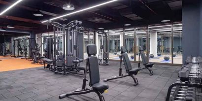 well equipped fitness center at Hilton Istanbul Bakirkoy.