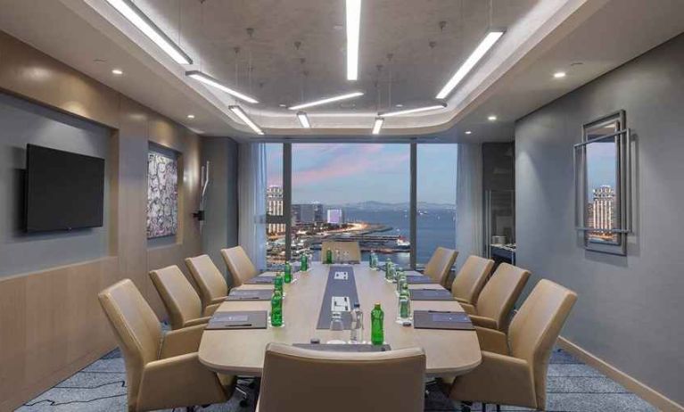 professional meeting room with beautiful sea views at Hilton Istanbul Bakirkoy.