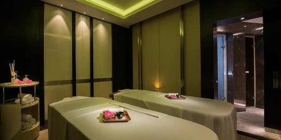 relaxing massages and spa available at Hilton Istanbul Bomonti Hotel & Conference Center.