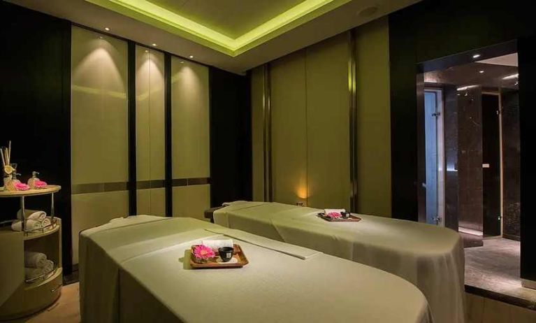 relaxing massages and spa available at Hilton Istanbul Bomonti Hotel & Conference Center.