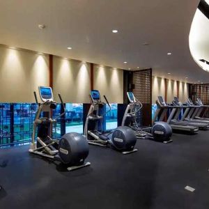 well equipped fitness center at Hilton Istanbul Bomonti Hotel & Conference Center.