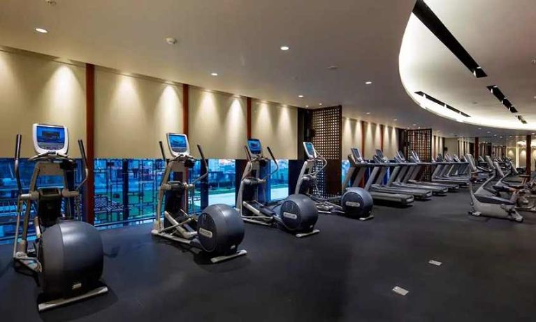 well equipped fitness center at Hilton Istanbul Bomonti Hotel & Conference Center.