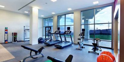 well equipped fitness center at Hilton Garden Inn Mardin.