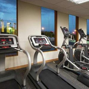 Fitness center at the Hilton Garden Inn Monterrey Airport, Nuevo Leon, Mexico.