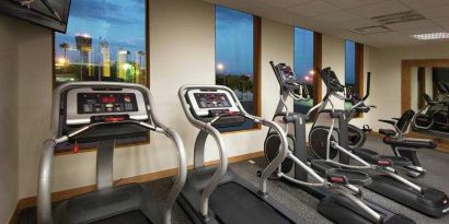 Fitness center at the Hilton Garden Inn Monterrey Airport, Nuevo Leon, Mexico.