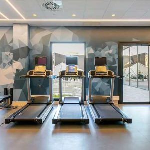 well equipped fitness center at Hampton by Hilton Alcobendas Madrid.