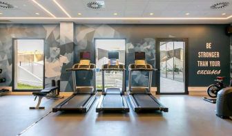 well equipped fitness center at Hampton by Hilton Alcobendas Madrid.