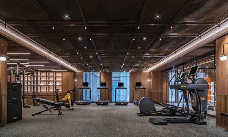 well equipped fitness center at Canopy by Hilton Xi'an Qujiang.