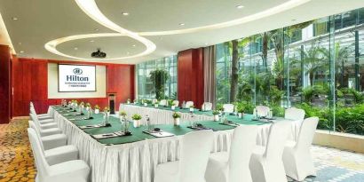 professional meeting room for all business meetings and conferences at Hilton Guangzhou Science City.